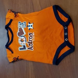 Astros baby body suit